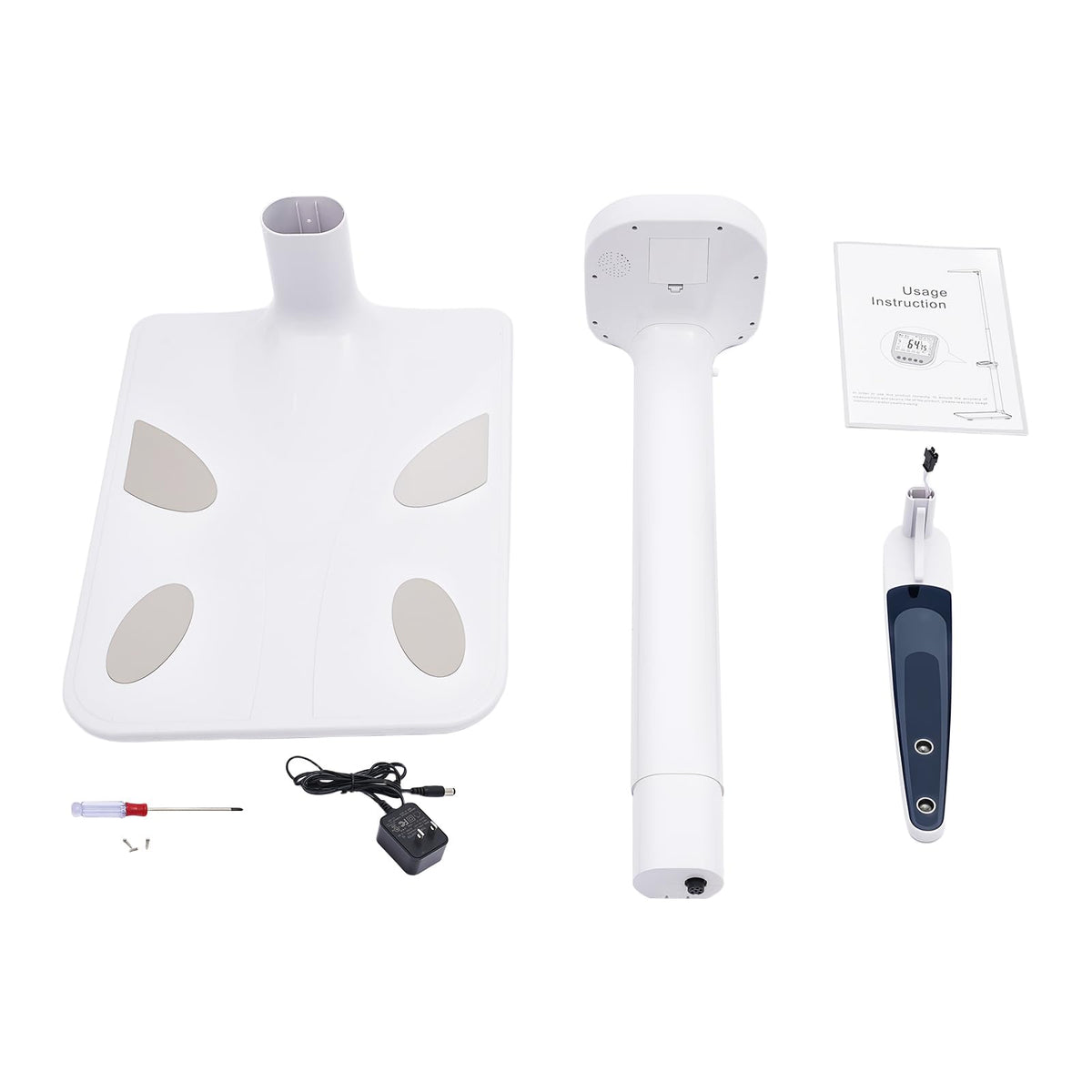 Medical Office Scale,Smart Physician Scale, Medical Scale for Weight and Height Measurement, Non-Contact Sonar Ranging All-in-One LCD Display for Measuring Weight, Height, Obesity, BMI and More