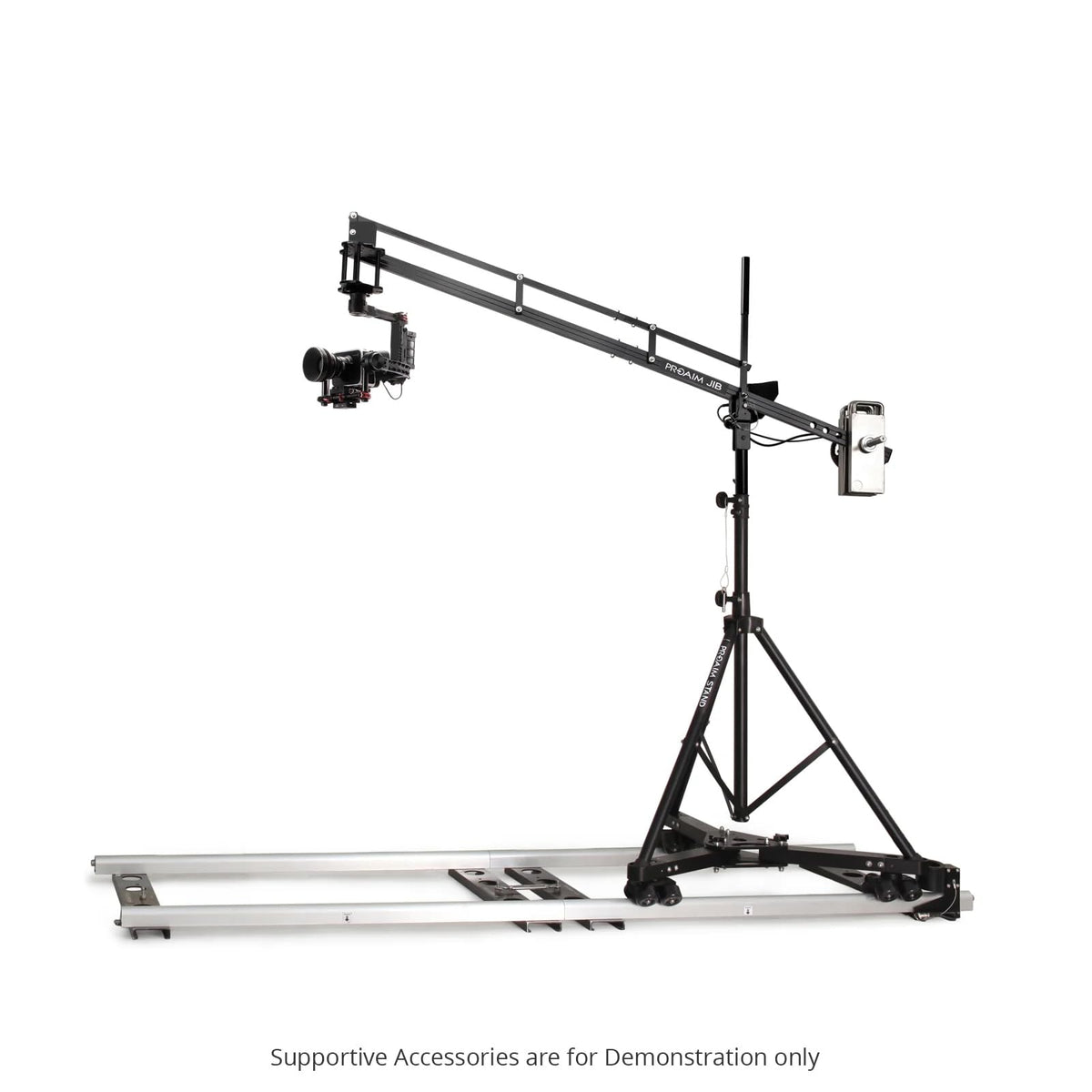 PROAIM 9ft Camera Crane Jib Arm for 3-axis Gimbals, Pan-Tilt & Fluid Head. for Tripod w/ 33mm Pipe/Mast. for DSLR Video Cameras up to 8kg /17.6lb (P-9)