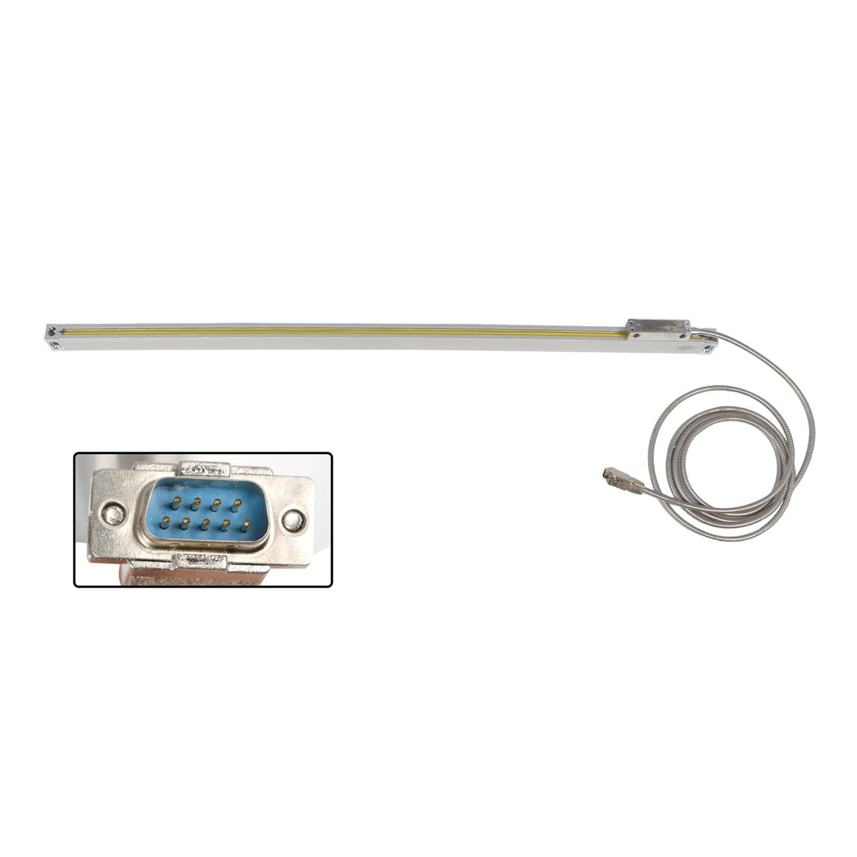 Jecoupoon 2-Axis Digital Display RPM Display Linear Scale Encoder DRO Kit 350mm+700mm for CNC Milling Machine Metal Lathe with Instruction Manual