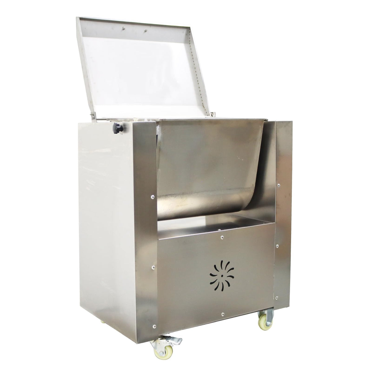 Banfluxion 110V Commercial Electric Meat Mixer Stainless Steel Meat and Vegetable Blender Electric Food Mixing Machine, 50L, 1.5KW