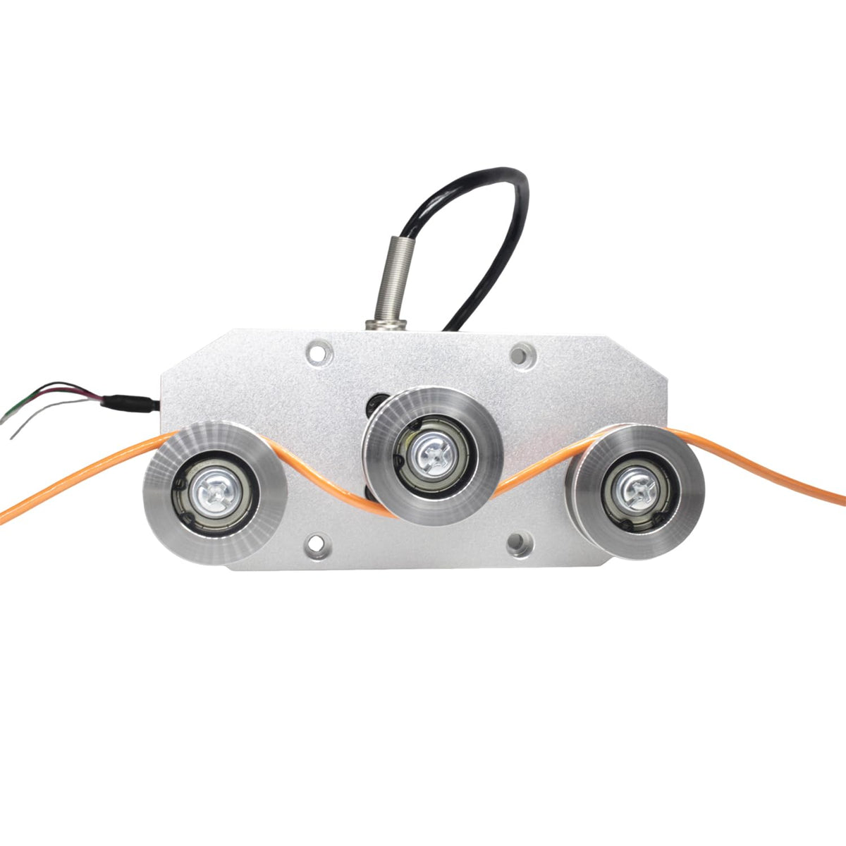 Tension Sensor for Wire Rope 0-20kg Three Pulley Load Cell Force Sensor High Accuracy Stainless Steel Industrial Tension Transducer for Industry Textile Metal Cable Wires (0-20kg)