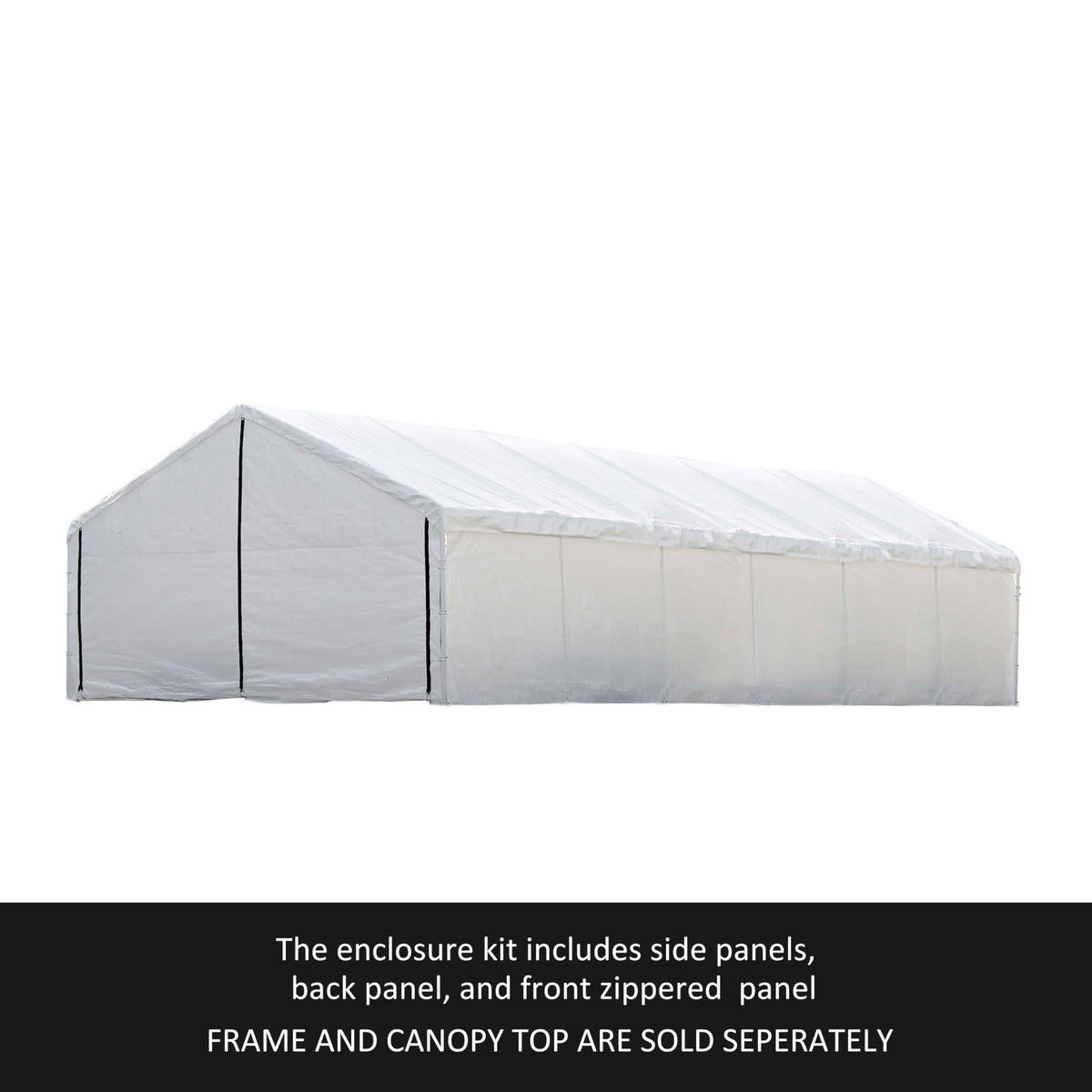 ShelterLogic UltraMax Canopy Enclosure Kit, White, 30 x 50 ft. (Frame and Canopy Sold Separately)