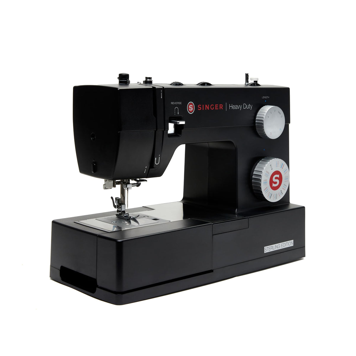 SINGER® HD 4432 Sterling Edition High Speed Sewing Machine +Accessory Kit |32 Built-In Stitches Deliver 110 Stitch Applications | 50% More Power for Thick Fabrics, 1100 Stitches/Min, 1-Step Buttonhole