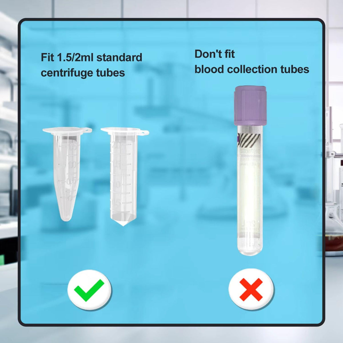 ONiLAB Scientific Mini Centrifuge 5000RPM,1360 x g RCF, Lab Benchtop Centrifuge with 2 Rotors for 8 x 0.2/0.5/1.5/2.0ml and 0.2mL×32 PCR Strips, Low Noise≤45dB, 100-240V,Blue lid(ONLY for MICROTUBES)