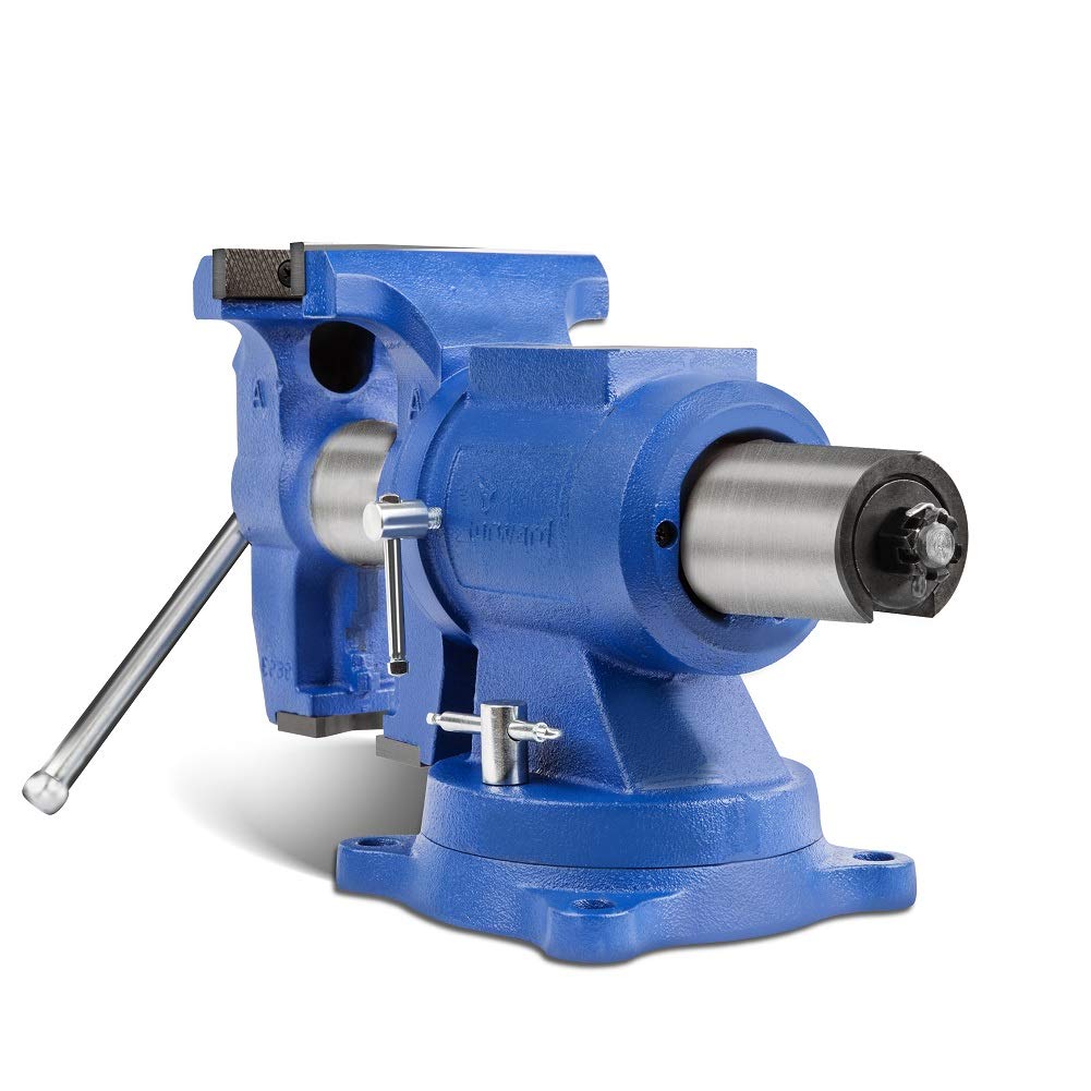 Forward HY-DT150B-6IN Heavy Duty Bench Vise 360-Degree Swivel Base and Head with Anvil (6")