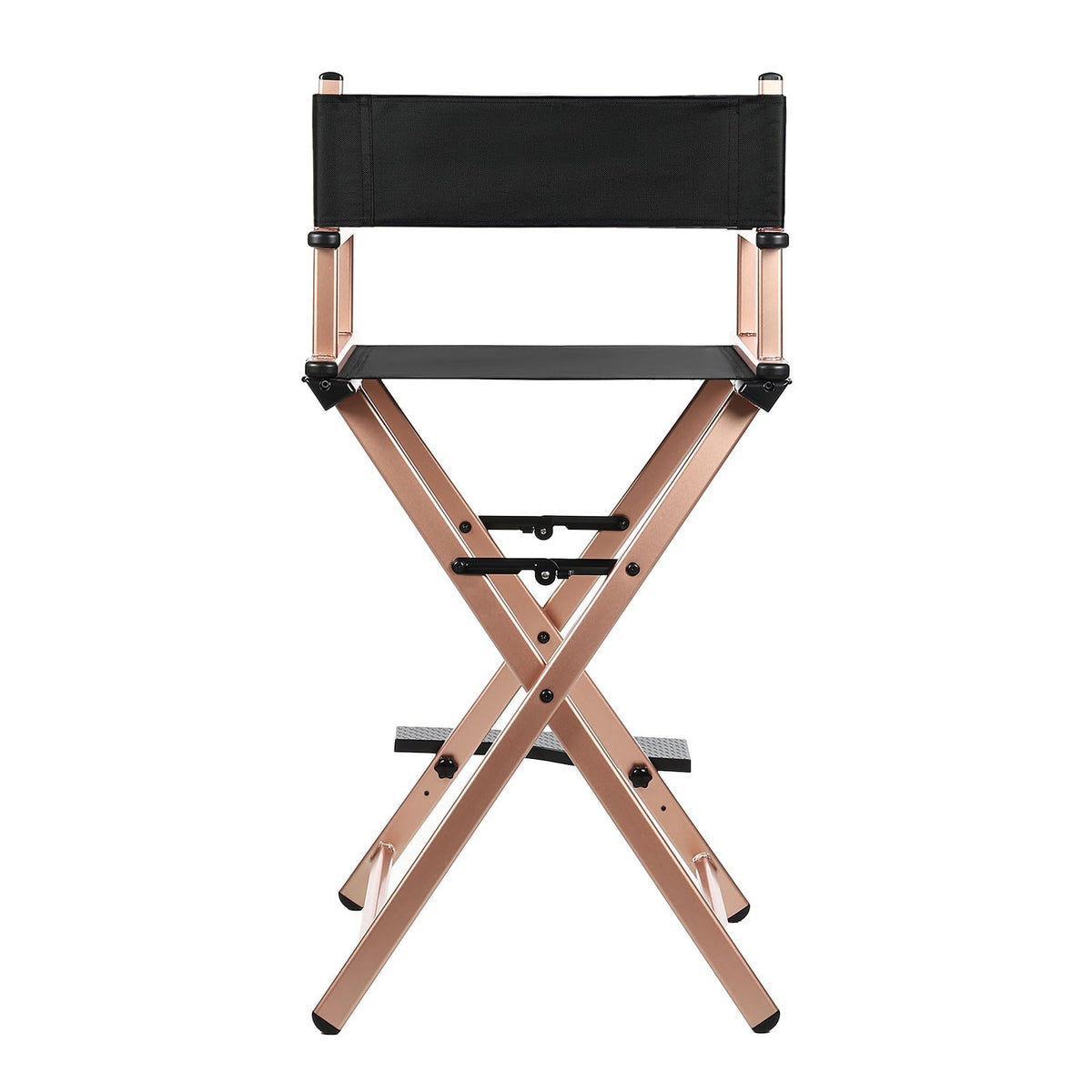 GDGYOFN 30'' Aluminum Tall Directors Chair, Portable Makeup Chair for Makeup Artist, Makeup Chair Teachers Chair Only 10.15LB, Rose Gold