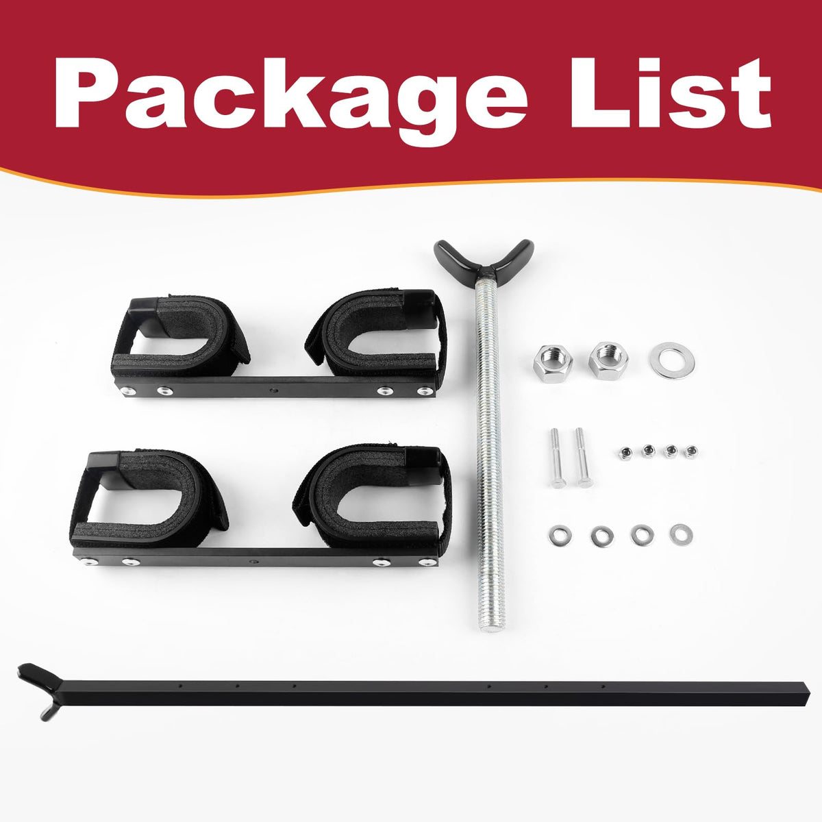 Overhead Gun Mount is Suitable for Jeep Wranglers with a roll bar Width of 42-48 inches,Tough Steel Mount, Built for Two.Universal Roof Top Gun Rack for Jeep Wrangler YJ, TJ, JK, & JL.