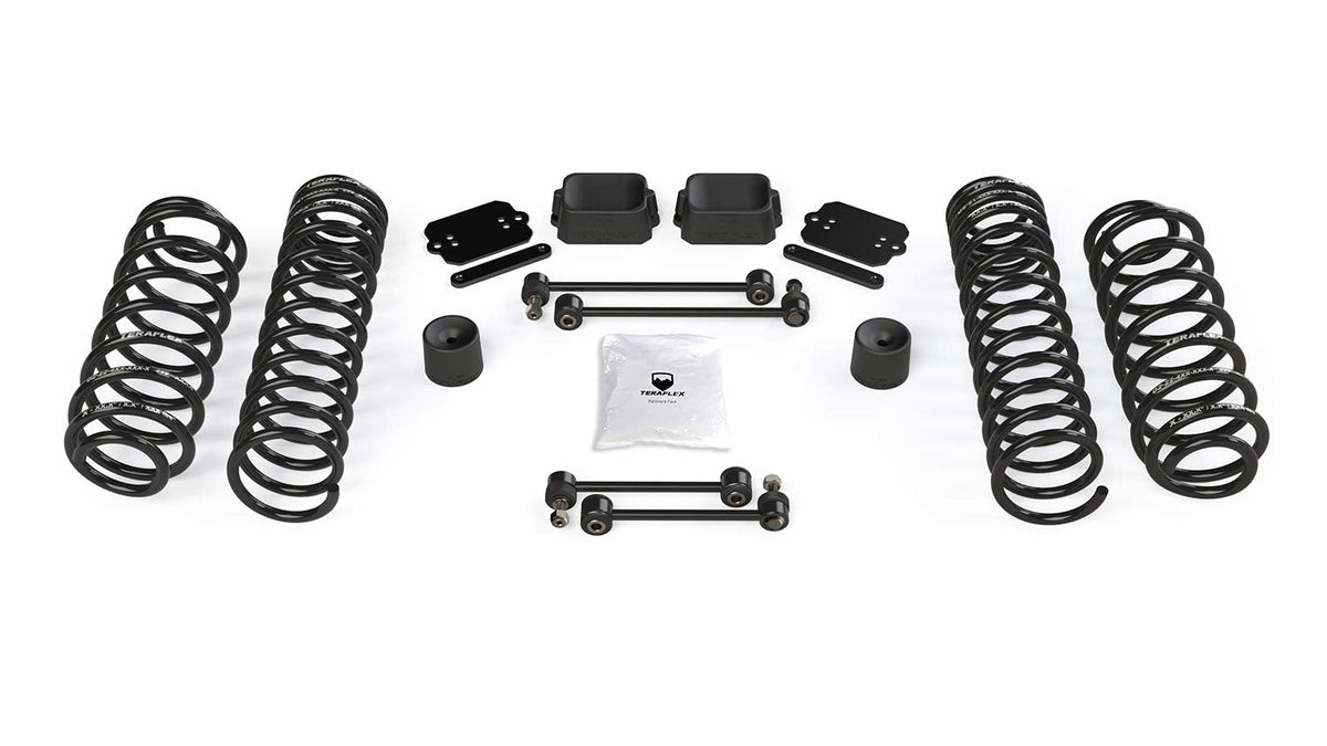 TeraFlex 1354200 JL 4dr: 2.5” Coil Spring Base Lift Kit – No Shock Absorbers