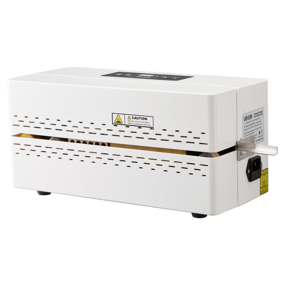VEVOR Continuous Sealing Machine, 0.32-0.47 in Seal Width, Automatic Continuous Band Sealer with Digital Temperature Control, Automatic Shutdown, Heat Sealing Machine for 0.002-0.0.008 in Plastic Bags