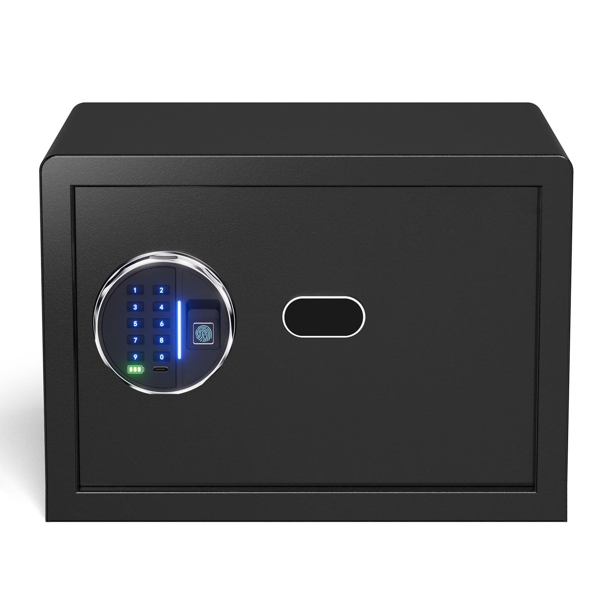 Grimtron ππ ππ Smart Biometric Safe with Fingerprint Lock, Silent Mode, Backlit Keypad and LED Light, Small Caja Fuerte ππ’πππ¬ ππ¨π« π
πππ‘ππ«'π¬ πππ²(9.84"H x 9.84"D x 13.78"W)