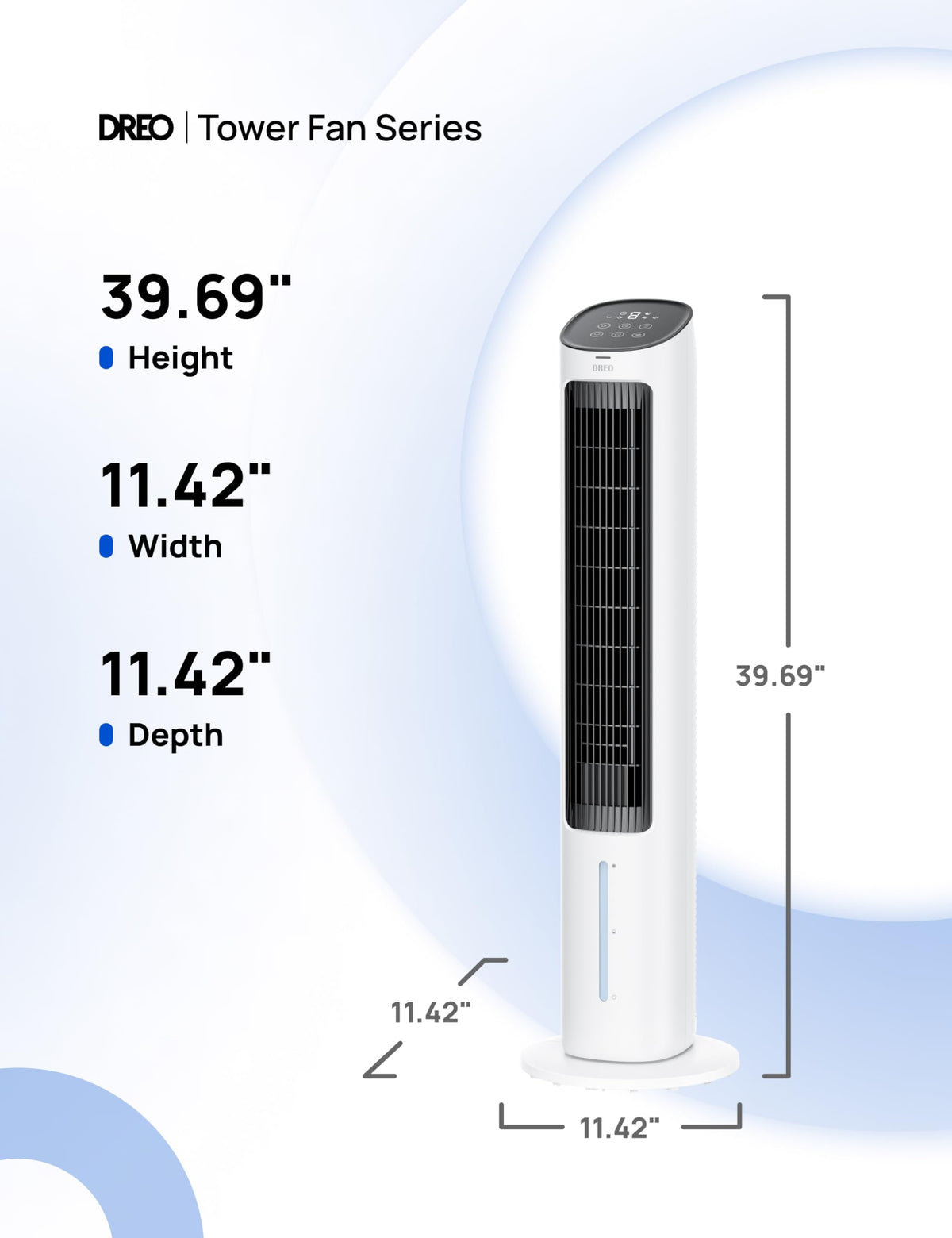 DREO Evaporative Air Cooler, 40” Cooling Fans that Blow Cold Air, 2023 Upgrade with 80° Oscillating, Removable Water Tank, Ice Packs, Remote Control, 4 Speeds, 7H Timer, Swamp Cooler for Bedroom