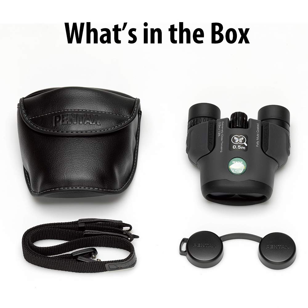 Pentax Papilio II 6.5x21 Binoculars (Gray) Suitable for Watching Objects Both Close-up and far Away