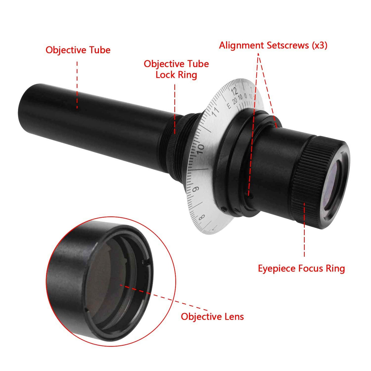 Astromania Polar Alignment Scope - Bundle with - Accessory Kit Telescope Fully-Coated Eyepieces
