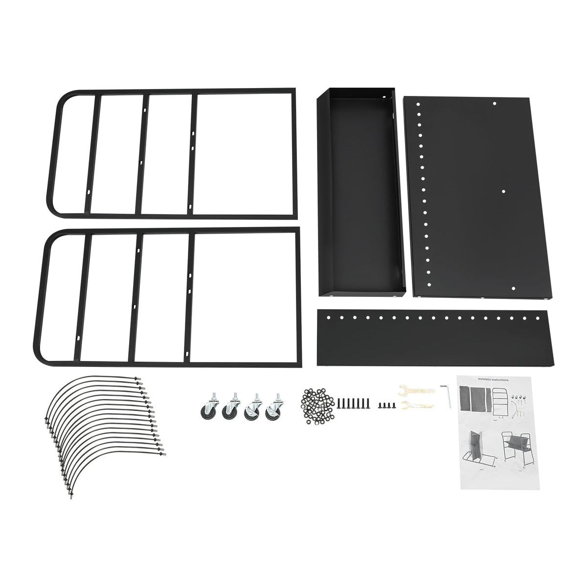 Bulelula 16-Bay Laptop and Tablet Open Charging Station, Tablet Mobile Charging Cart Storage Cart Up to 14in Screen Size for Office Classroom