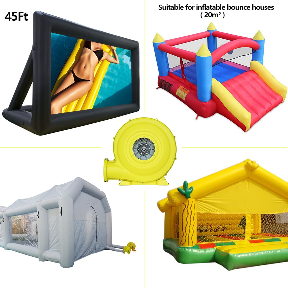 Yimukaka 1500W (2HP) Air Blower, Commercial Inflatable Bouncer Blower, Perfect for Inflatable Bounce House, Jumper, Bouncy Castleā¦