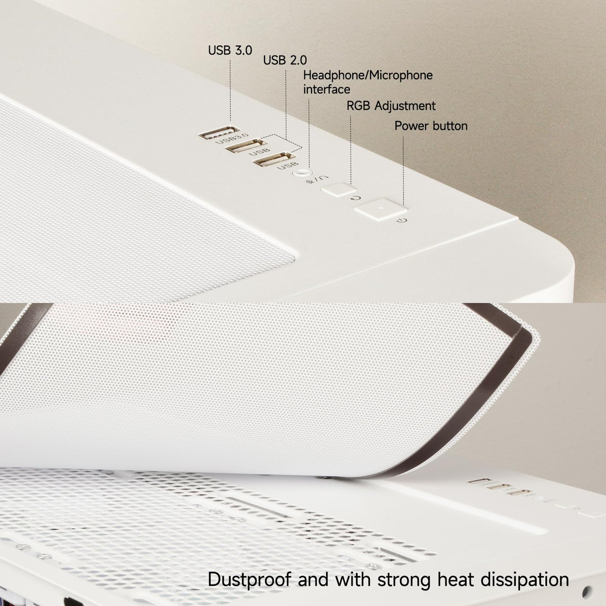 LXZ Gaming PC Core i7-14700F PC Computer, RTX 5060 8G, 16G DDR5 RAM, 1TB NVME 3.0 SSD, Prebuilt Gaming Desktop, VR Ready Tower Computer for Home and Office (White)