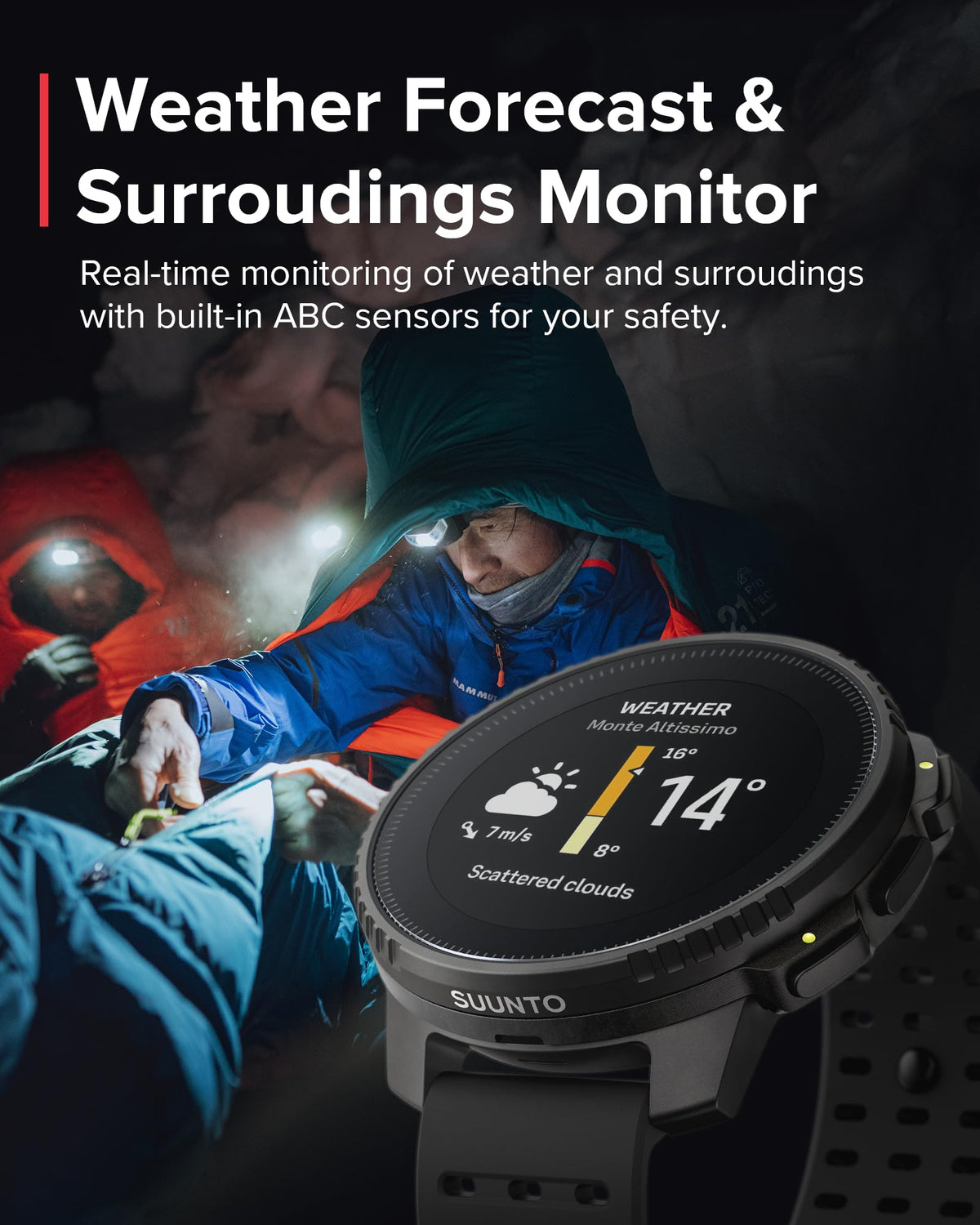 SUUNTO Vertical: Adventure GPS Watch, Large Screen, Offline Maps, Solar Charging