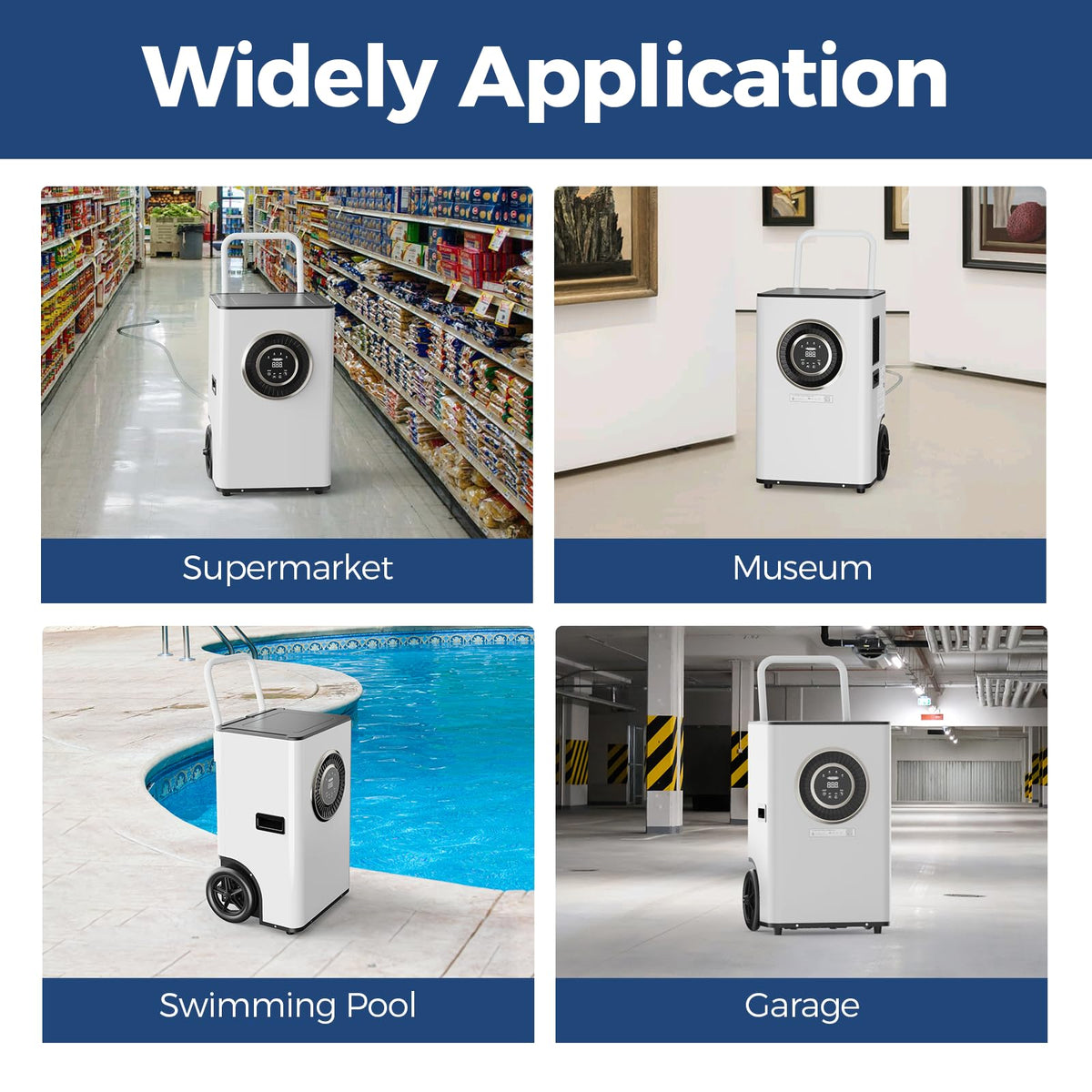 ALORAIR 110 PPD Commercial Dehumidifier with Pump & Drain Hose, LGR Tech Dehumidifiers for Large Room, Basement, Warehouse, Industrial Space, 6 Years Limited Warranty, Sentinel Elite50X