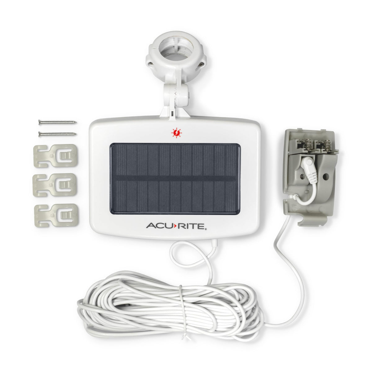 AcuRite Iris® Weather Station with Solar Power Pack, Barometer, Mini Wireless Display for Temperature, Humidity, Wind Speed, Wind Direction, Historic Rainfall Totals, and Hyperlocal Forecast (01122M)
