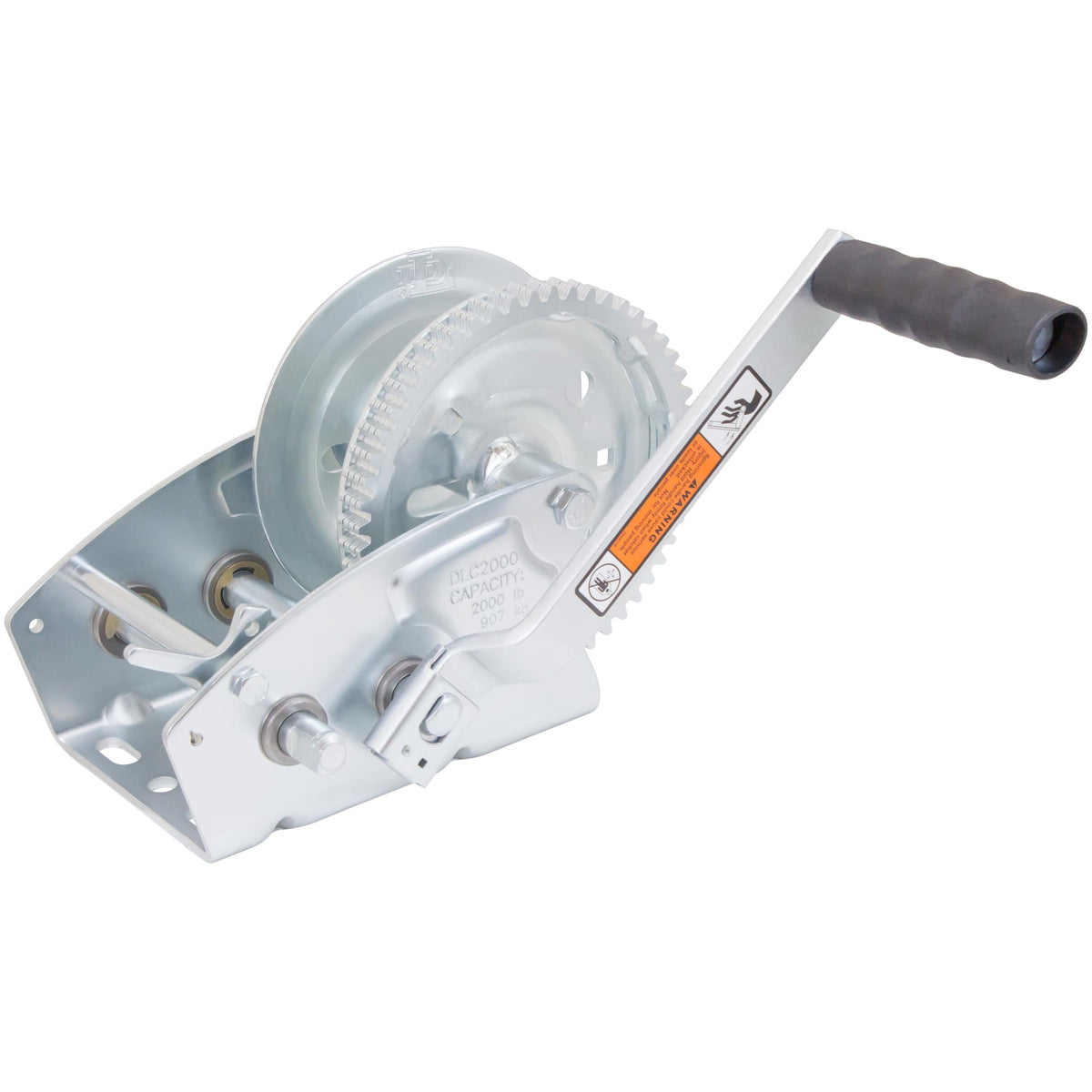 Dutton-Lainson Company - Pulling Winch (DL2000) - Rust-Resistant Finish for Horizontal Pulling, Lifting and Hauling - 2000 lb Capacity, 2 Speed Plated, 12.4:1 Low Gear Ratio, Manual - Made in USA