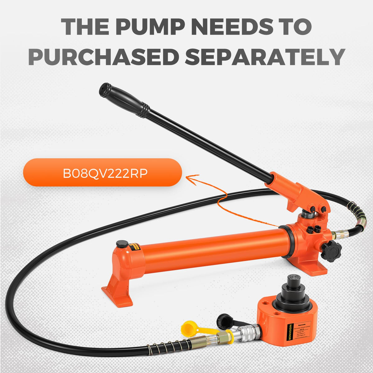 Bonvoisin Hydraulic Ram Jack 30T Low Profile Porta Power Cylinder Multi-Section 2.13" Stroke Lifting Cylinder for Machinery Shipbuilding Bridge Construction