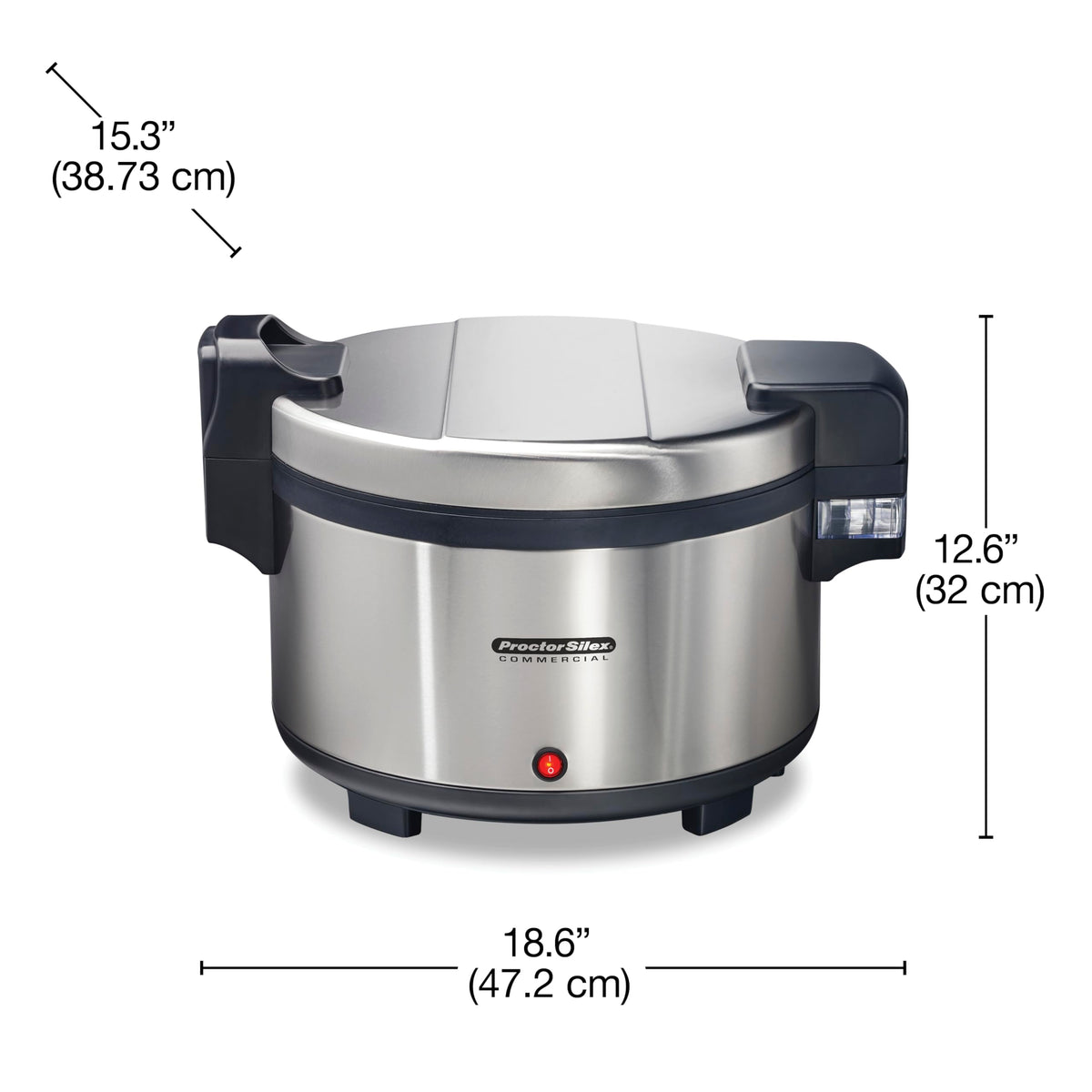 Proctor Silex Commercial 37580 Rice Warmer, Double-Wall Insulated, Maintain Food Safe Temperatures Up to 12 Hours, Conforms to NSF, Compatible with 37560R Rice Cooker