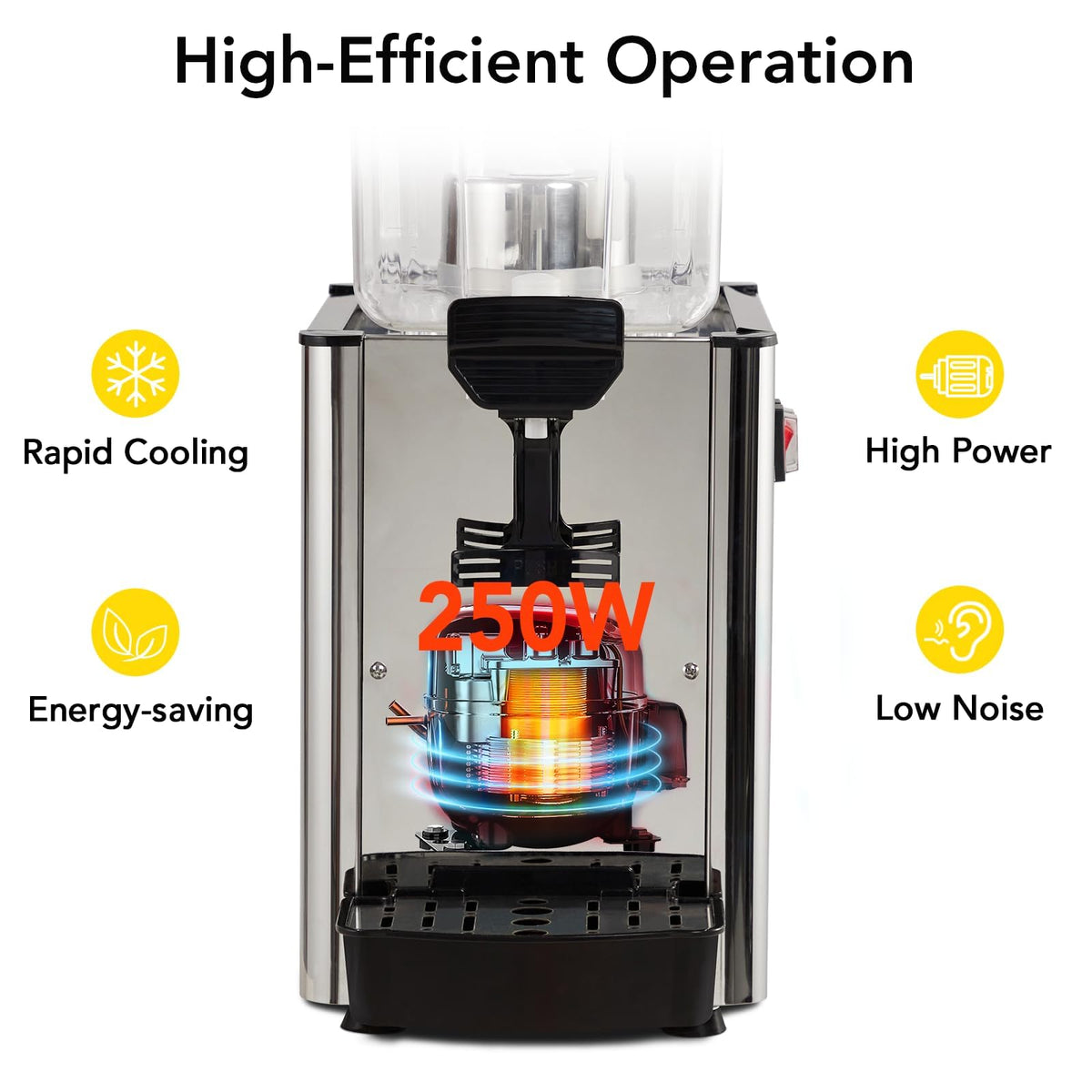 4.8 Gal Commercial Beverage Dispenser with Thermostat Controller, Food Grade Stainless Steel Drink Dispenser for Parties, Restaurants & Hotels, Ideal Juice Dispenser for Cold Beverages