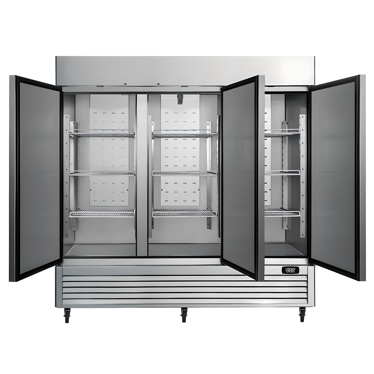 Kenmore Commercial Freezer – Upright Convertible Refrigerator, Frost Free, Congelador For Restaurant, Industrial Use, Cafe, Shop, Buffet Station, Reach-In Full-Size 72 Cu.ft Stainless Steel