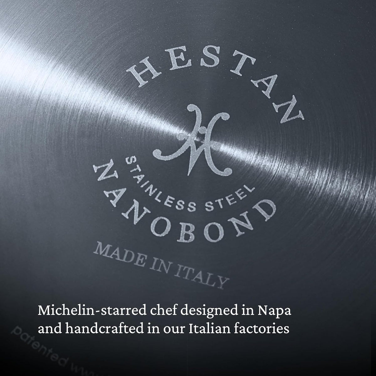 Hestan NanoBond Molecular Titanium Frying Pan, 8.5-Inch - PFAS-Free Stainless Steel Skillet, 4x Stronger, 1050°F Safe, Induction Compatible, Handcrafted Italy