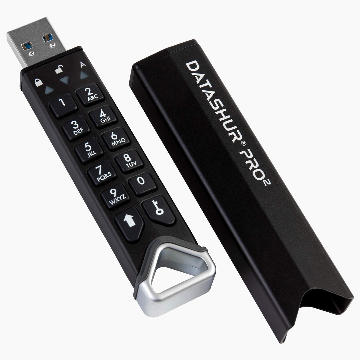 iStorage datAshur PRO2 256 GB | Secure Flash Drive | FIPS 140-2 Level 3 Certified | Password protected | Dust/Water-Resistant