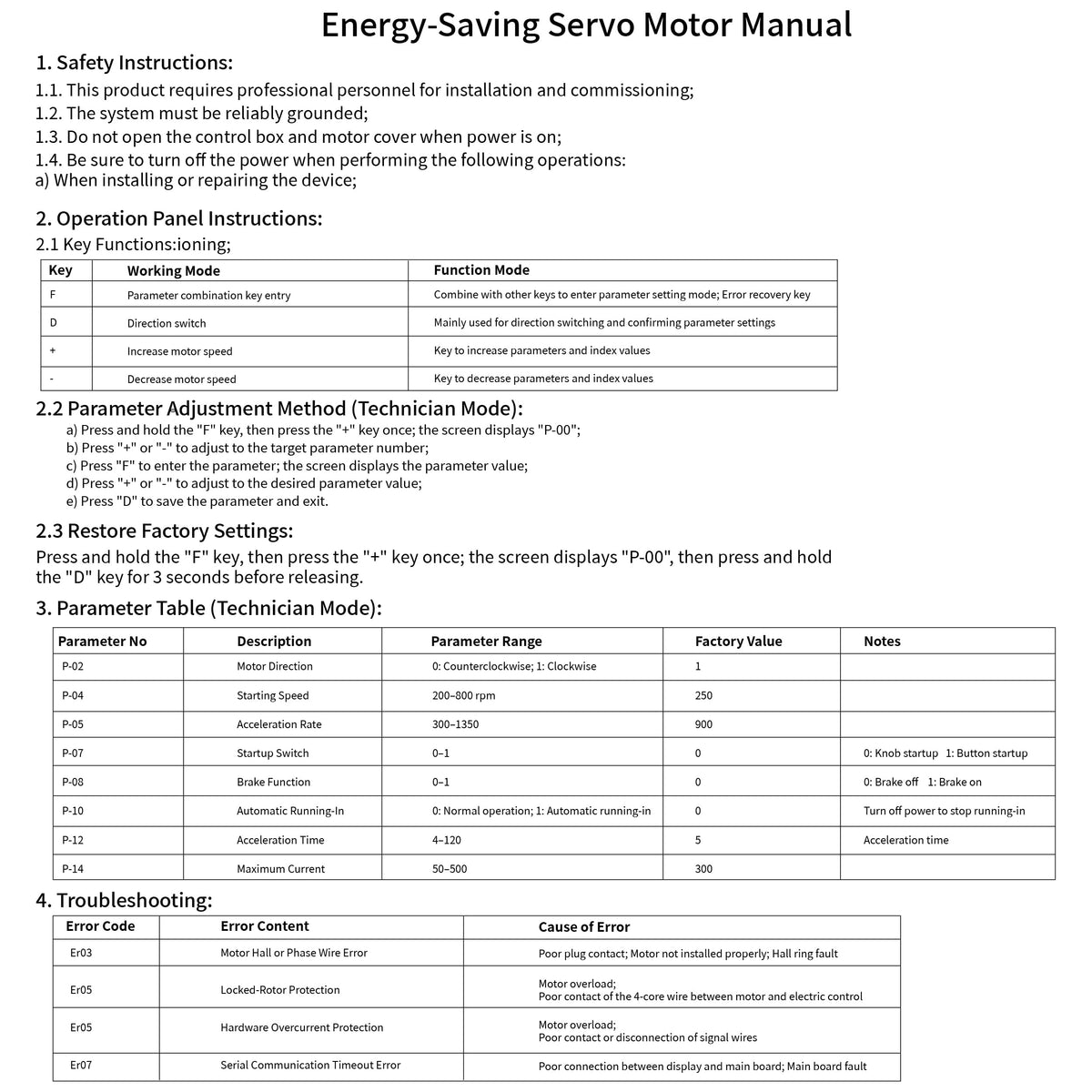 RATTMMOTOR 2.2KW Servo Motor Drive Kit 2200W 110V Permanent Magnet DC Brushless Servo Motor 200-4500RPM+Servo Motor Speed Controller for Woodworking Machine/Lathe/Drilling Machine/Reducer/Belt Sander