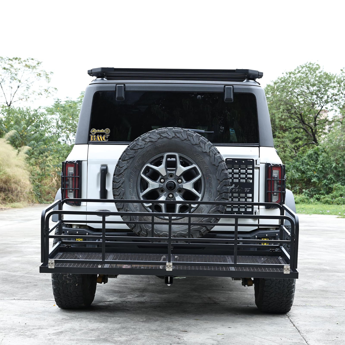 Garvee Foldable Hitch Mount Cargo Carrier, 750 Lbs Heavy Duty Steel Hitch Racks for 2'' Receiver, Folding Luggage Racks for Trailers, RVs, SUVs, Rust-Resistant & Easy to Assemble