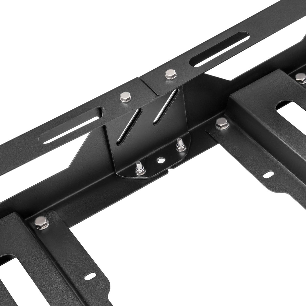 ECOTRIC 50" x 39" x 4.75" Roof Rack Cargo Basket W/Cross Bars Fit for Car SUV Pickup Truck Van Universal Top Cargo Carrier Metal Luggage Storage Holder Basket Rack for Travel 150Lbs Steel Black