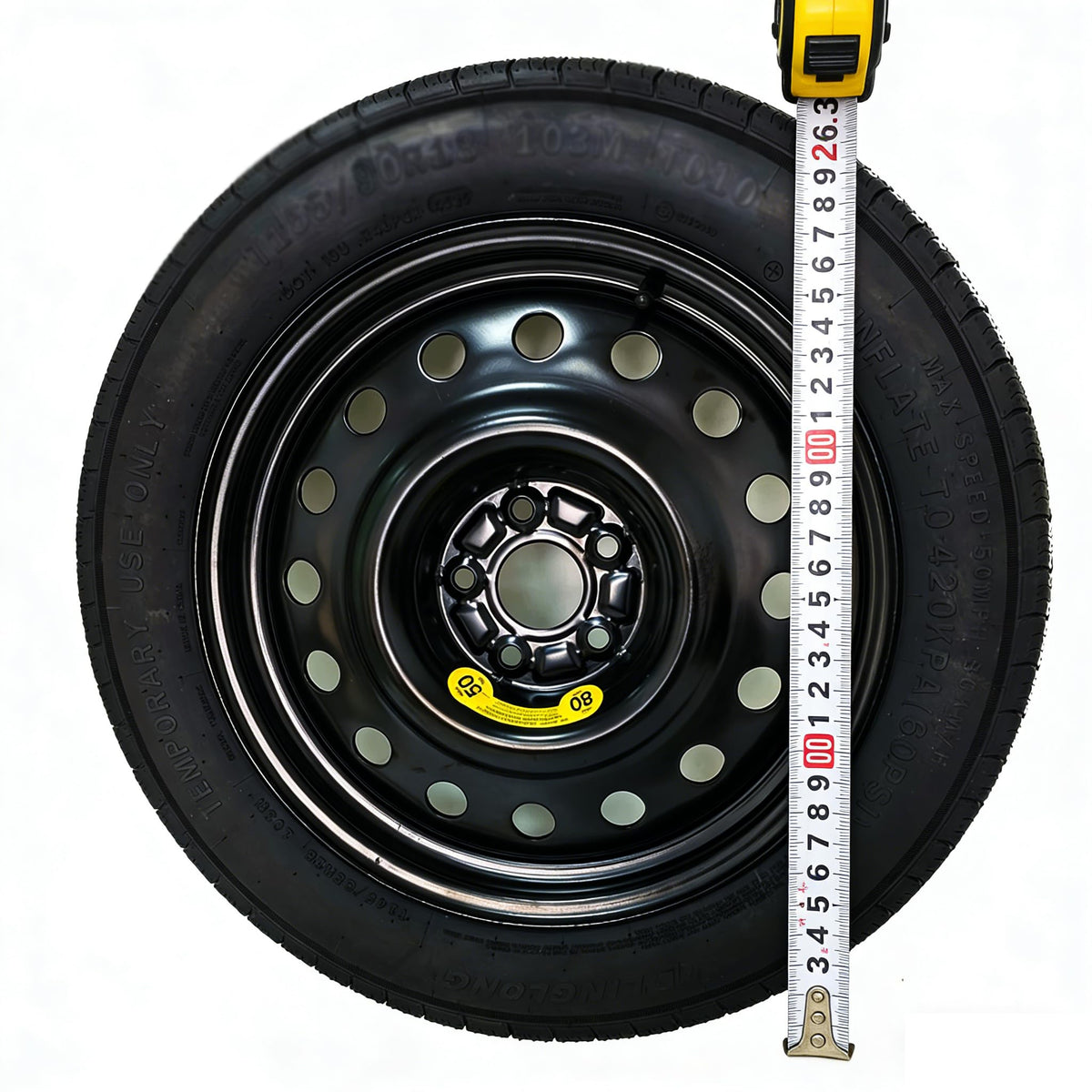 Afolonsh Spare Tire Kit for 2013-2025 Accord Hybrid (Non-Plug-in), 18" Full-Size Wheel with Jack β 125/85R18 Tire, Fits Trunk