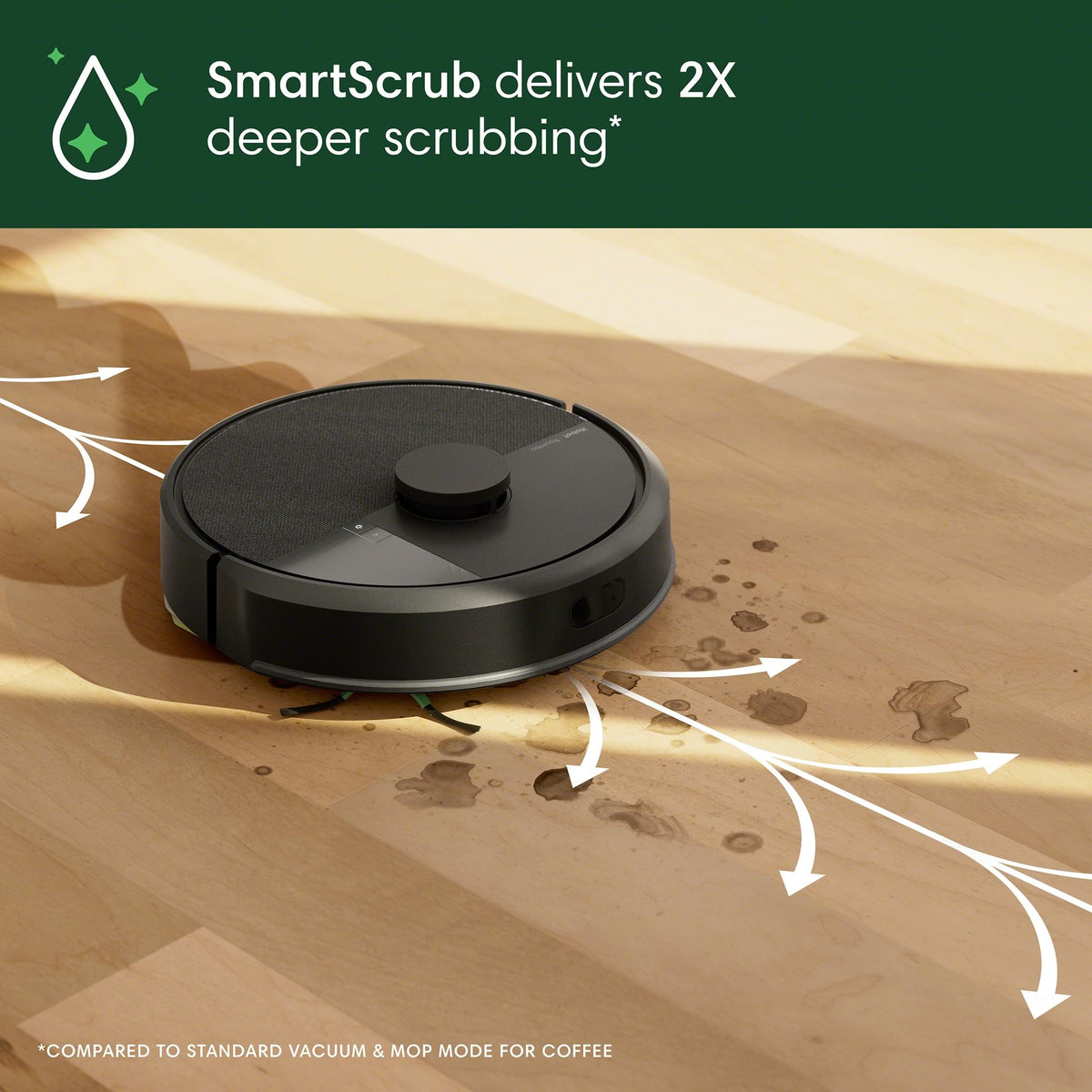 iRobot Roomba 105 Combo Robot Vacuum & Mop with AutoEmpty Dock - Self-Empties for 75 Days, Intense Power-Lifting Suction, LiDAR Navigation, Multiple Cleaning Modes, Avoids Mopping Carpet