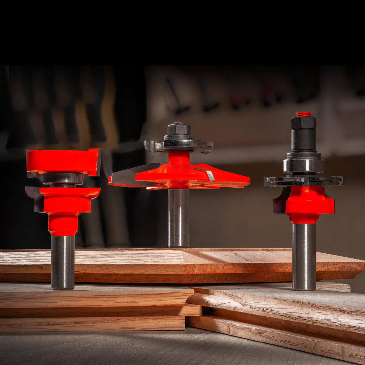 Freud 97-158: 3 Piece Premier Adjustable Cabinet Bit Set