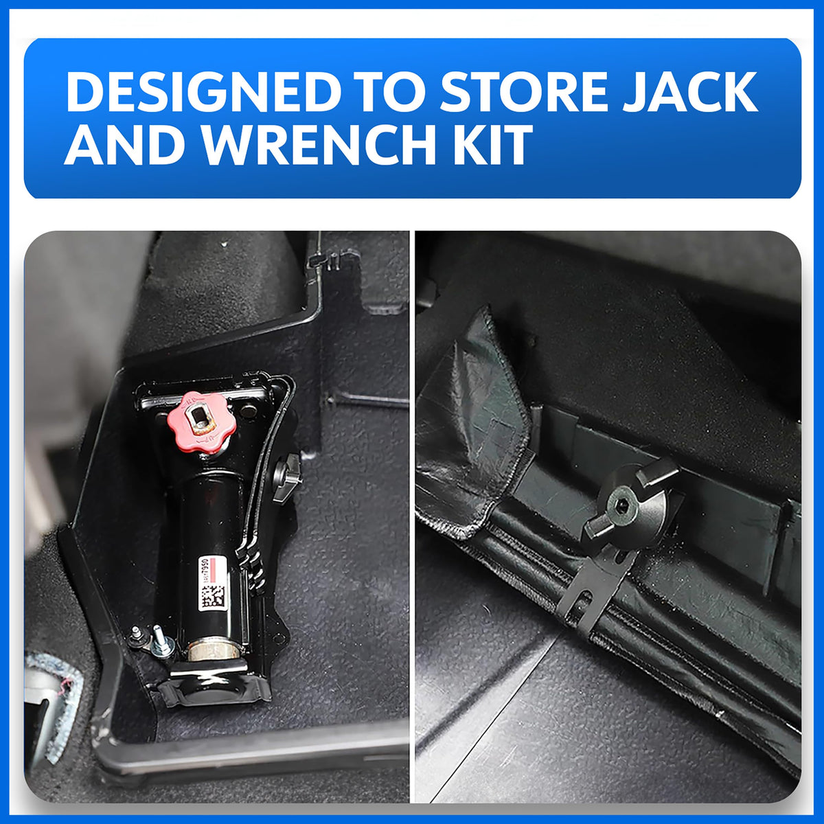 Tyger Auto Rear Under Seat Storage Box Compatible with 2019-2026 Chevy Silverado GMC Sierra 1500; 2020-2026 2500 3500HD Double & Crew Cab, Custom-Fit Cargo Organizer Console | TG-CB5C8838