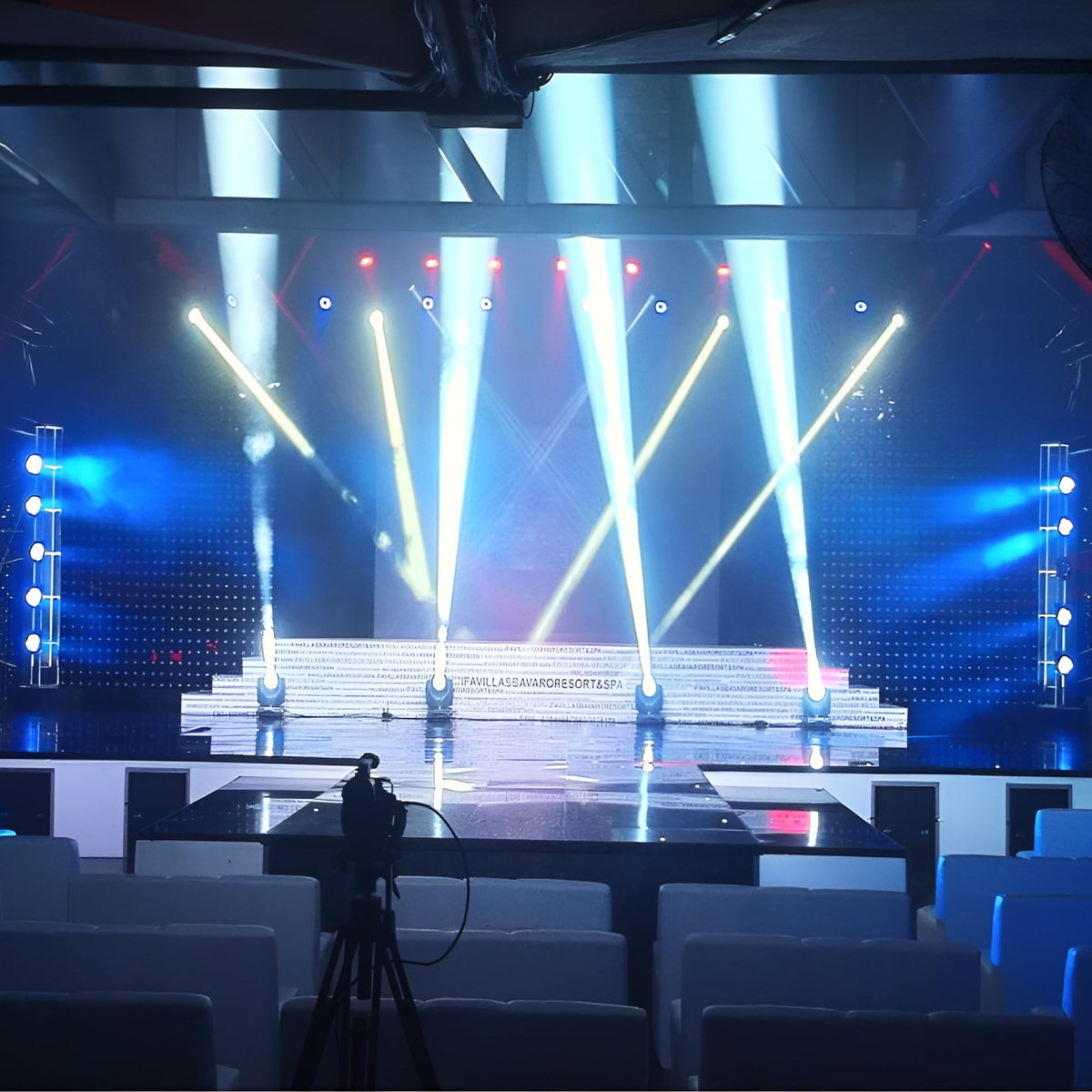 JUNMAN 6 Channel L21-30 to 12 Edison Power Distro Distributor Box for Stage DJ Lighting Party Event Show