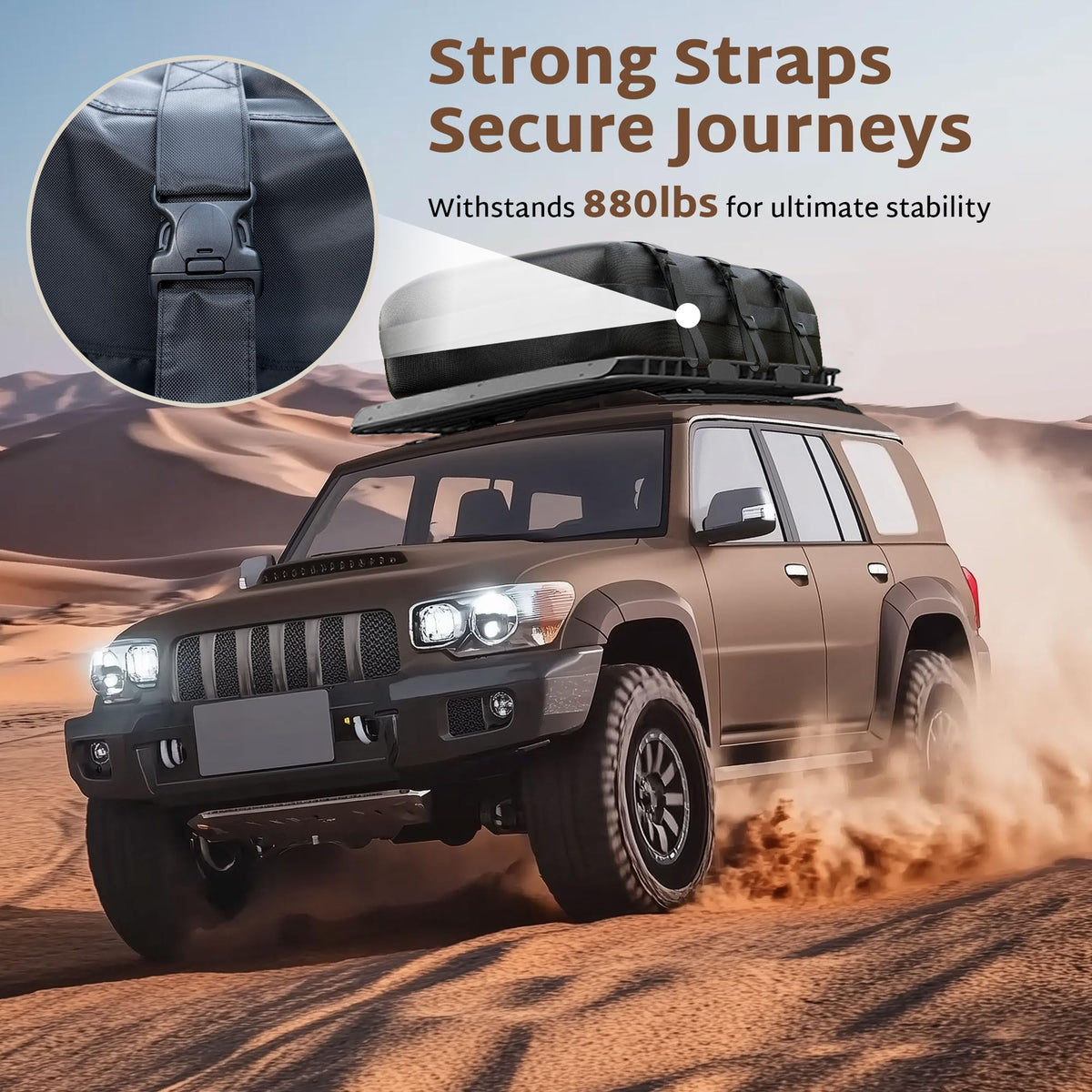 iBirdie Roof Rack Cargo Carrier 32.1 Cubic Feet, XXL Soft-Shell Rooftop Cargo Box, Waterproof Heavy Duty 1200D for Car with/Without Roof Rack, Includes Anti-Slip Mat, Door Hooks, 60x37x25 inches