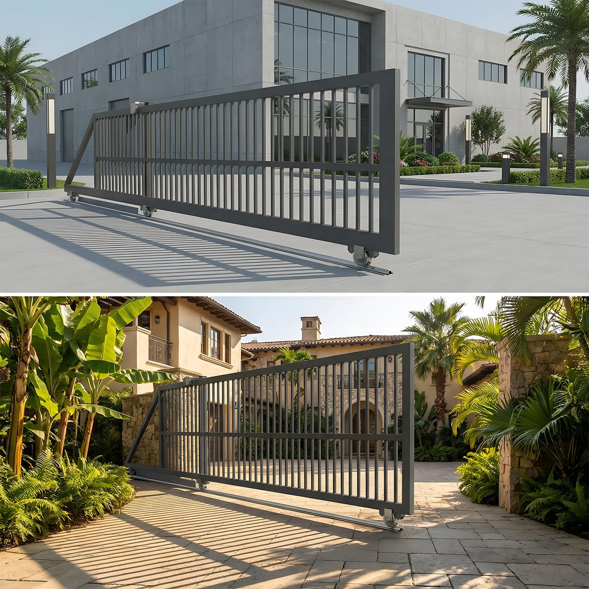 18 FT Extra Wide 3.5" Wide Heavy Duty V-Track for Sliding Gate, Compatible with 4" & 6" V-Groove Wheels, Galvanized Steel Ground Track Modular Design for Driveway, Warehouse & Industrial Gates