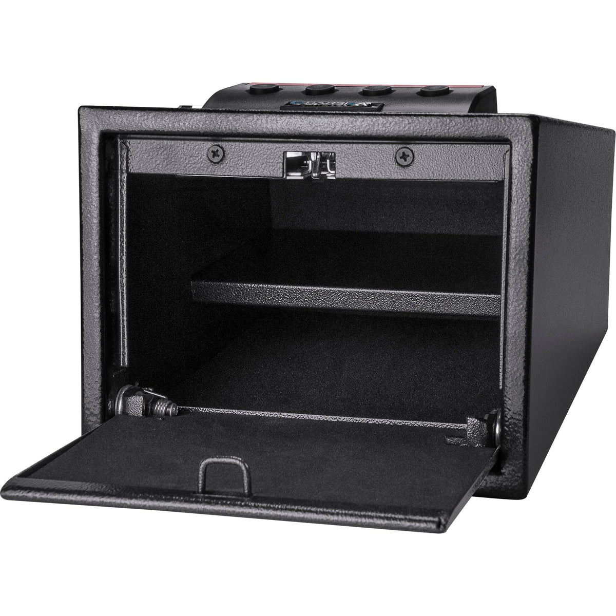 Barska Quick Access Electronic Keypad Safe – Digital PIN Lock Steel Security Box with Spring-Loaded Door, Removable Shelf, Foam Interior, Backup Keys – for Home or Office