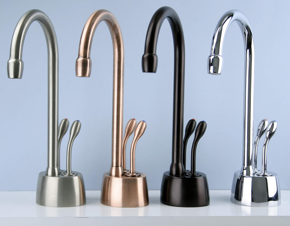 Westbrass D272-12 Develosah Hot/Cold Dispenser with Two Handle Hot and Cold Water Dispenser Faucet, Oil Rubbed Bronze