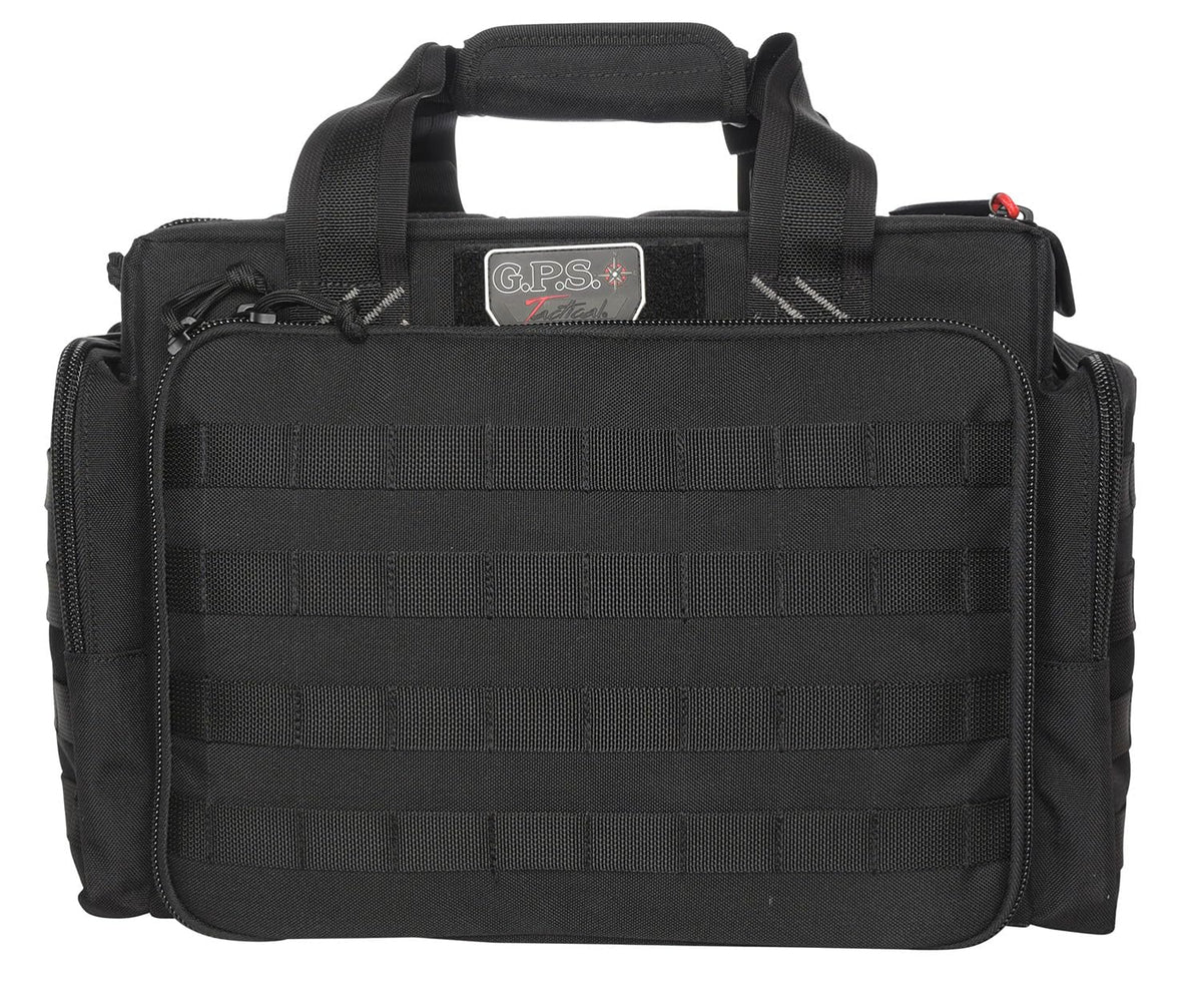 G. Outdoor Products G. Outdoor Products G.P.S. Tactical Black Range Bag with Internal Foam Cradle | Secure 5 Handguns Storage | Durable Stain-Resistant Shooting Tactical Gear