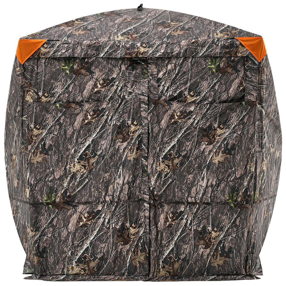 VEVOR Hunting Blind, 4-5 Person See Through Ground Blinds with Carrying Bag, 270 Degree Portable Camouflage Tent, Durable Concealed Shelter with Silent Magnetic Door and Window, for Turkey and Deer