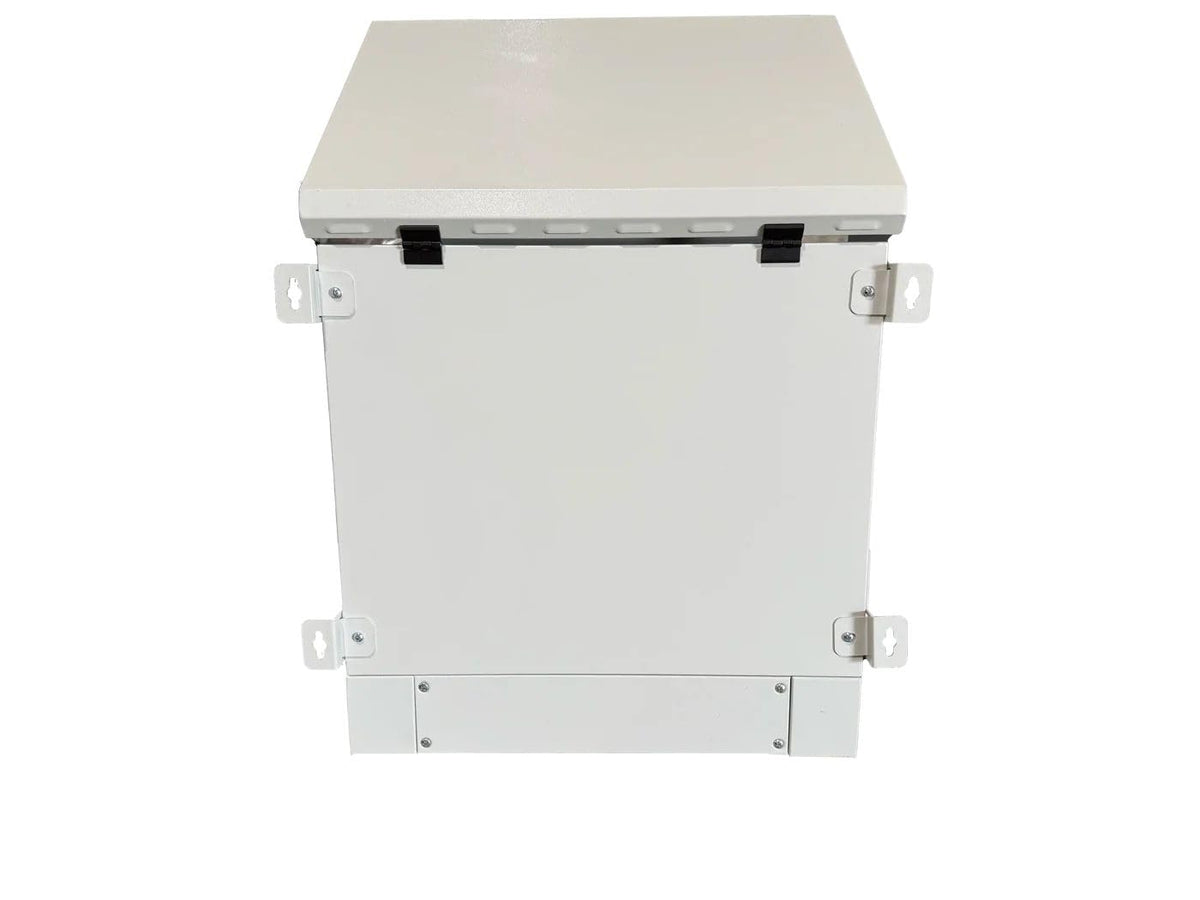 STURDX 9U Outdoor Network Cabinet – 19″ 600 × 600 mm (24"x24") Enclosure – IP66 Weatherproof Pole/Wall-Mount Cabinet