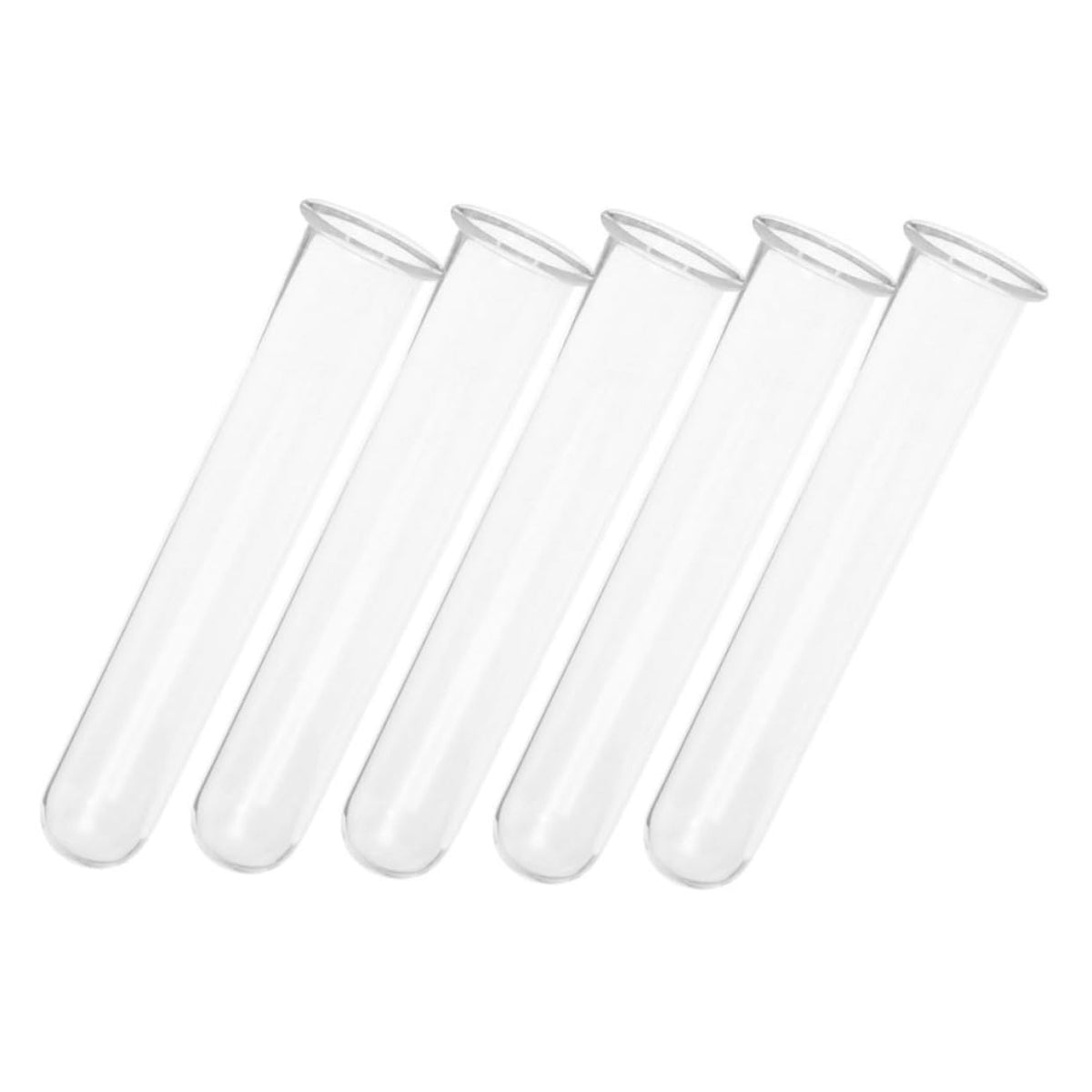 SEWOART 5pcs Hydroponic Test Tube Vase for Terrarium Flower Arrangements Glass Tube Vases for Indoor Plants