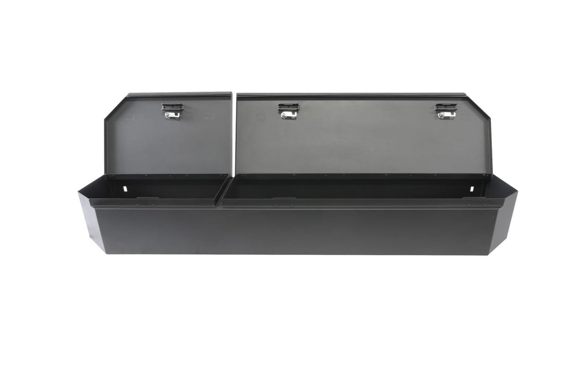 Tuffy Full-Width Under-Seat Lockbox for Ford F-150, F-250, and F-350 SuperCrew (2015–2025), Heavy-Duty Steel Rear Seat Security Safe with Pry-Guard Lock, Weather-Resistant, Quick No-Drill Install