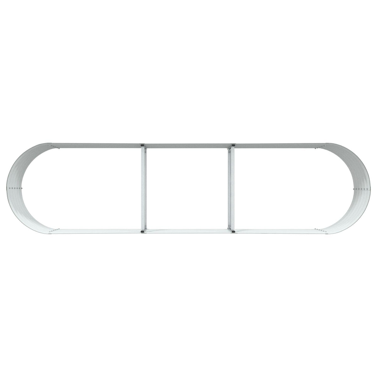 Fregramei Powder-Coated Garden Raised Bed, Metal Planter Box for Vegetables, Flowers, Herbs, Green Galvanized Steel 126 x 31.5 x 17.3 in,-609