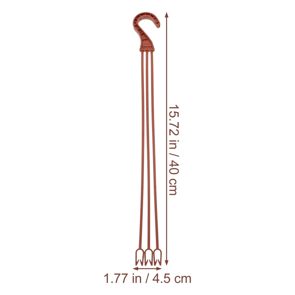 Hemoton 50pcs Plastic Hanging Flower Plant Holders Durable Hooks for Indoor and Outdoor Gardening for Balconies Windowsills and Home Decor and Planter Accessories
