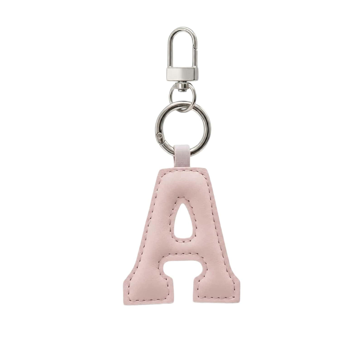 PYNASA Stainless Steel Initial Leather A-Z Charm Keychain for Women Men,Cute Initial Letter Pendant Purse Charm Key Chain Jewelry Accessories Gifts (A)